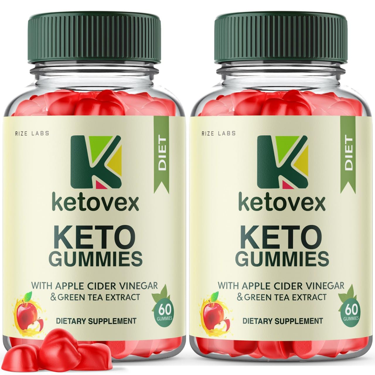 (2 Pack) Ketovex Keto BHB Gummies for Weight Loss - Fit Formula