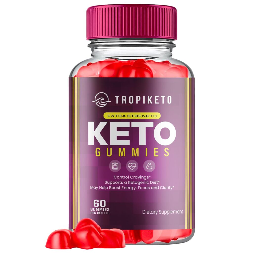 TROPIKETO Keto ACV Gummies 60 Count - Titan Labs - Fit Formula