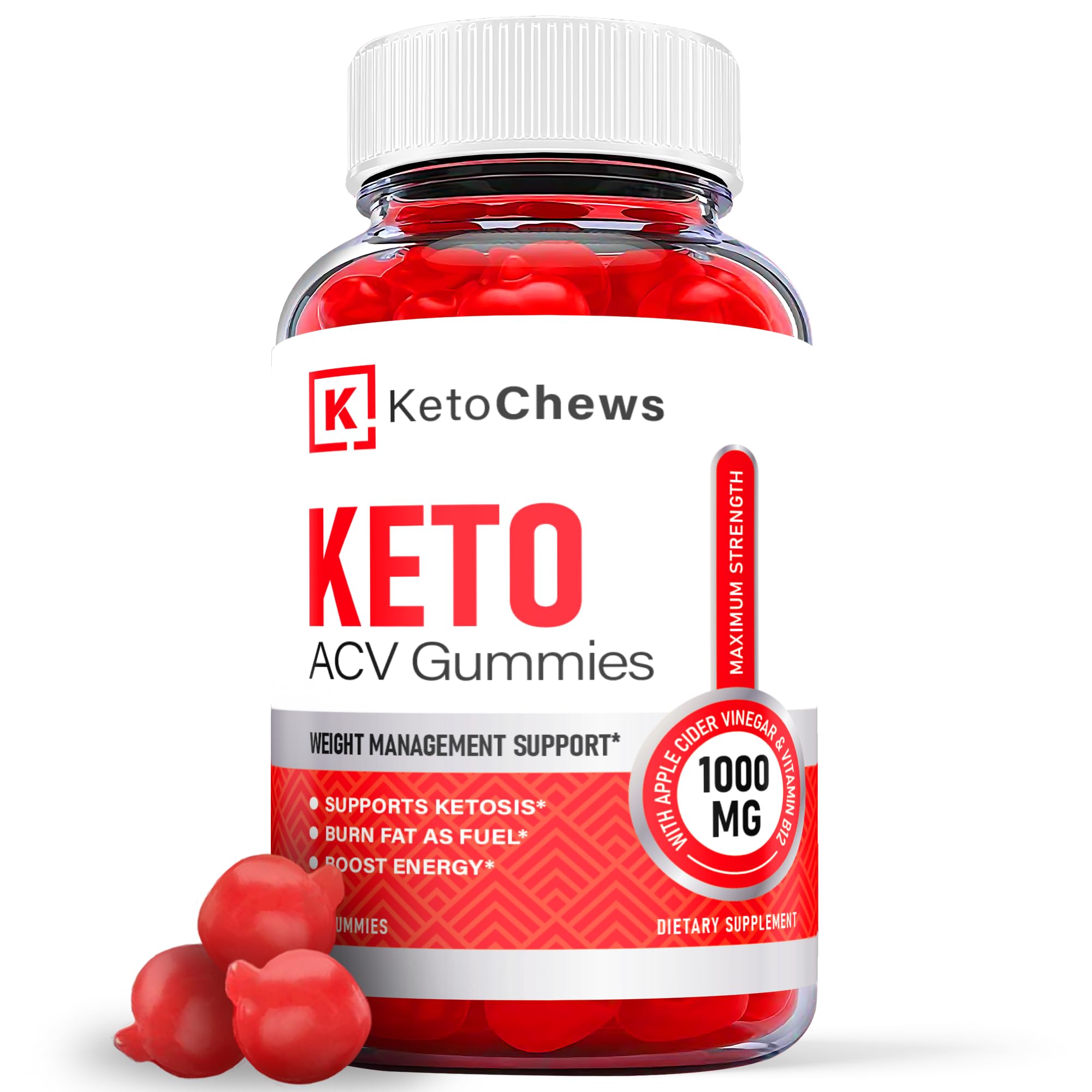 Ark Labs Keto Chews Gummies, ACV Keto Gummy (60 Gummies) - Fit Formula