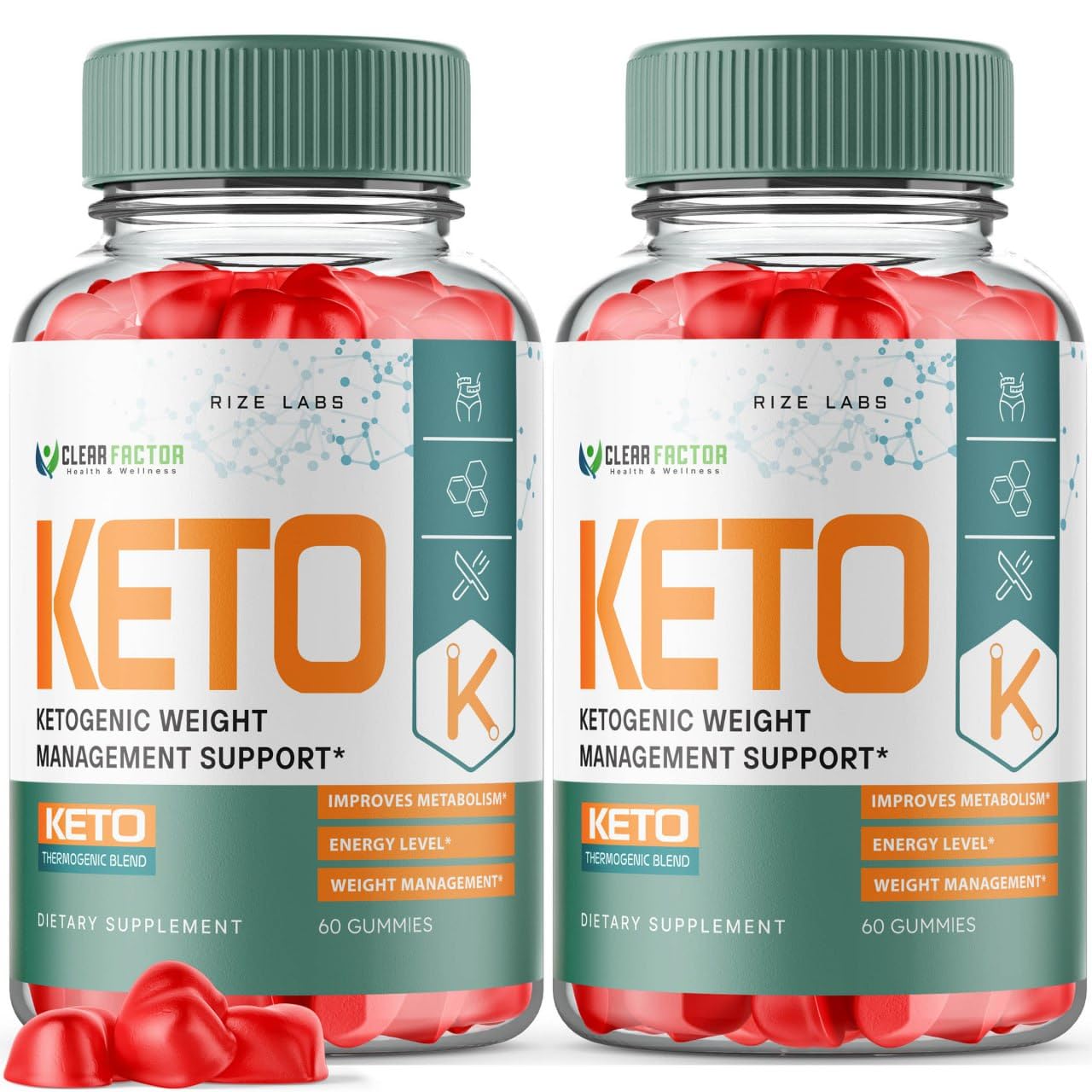 Clear Factor Keto ACV Gummies (120 Gummies) - Fit Formula